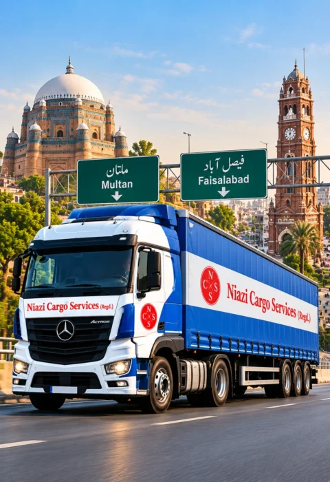 Goods Transport to Multan & Faisalabad